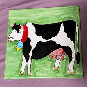 Gianfranco Ferre Painted Tile